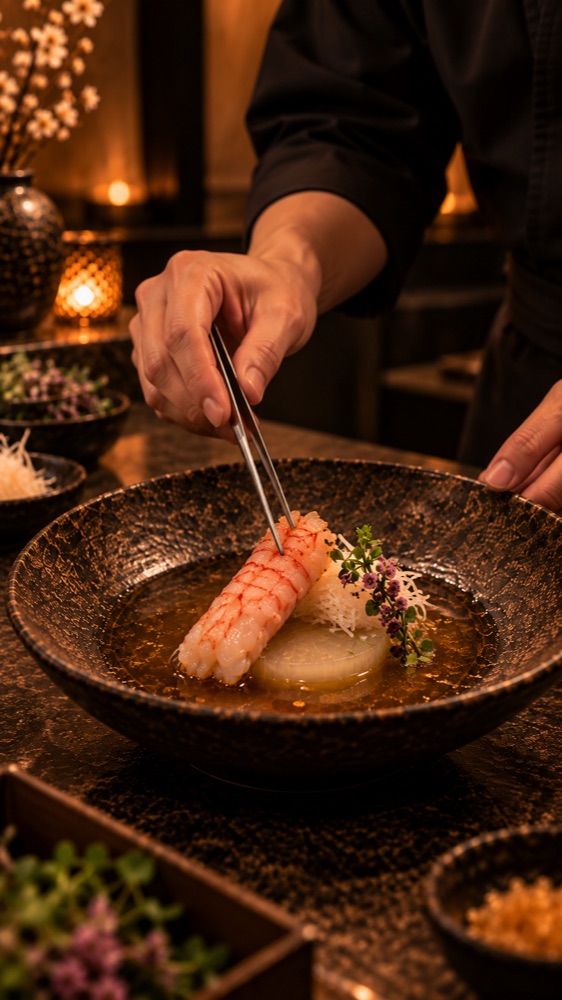 Langoustine au kombu